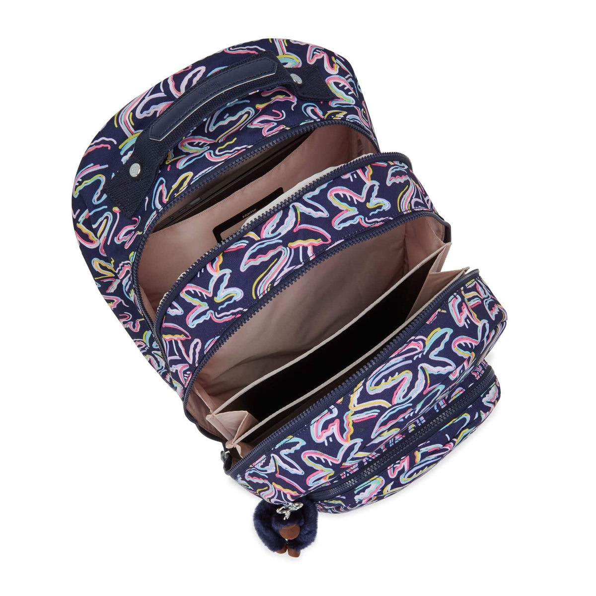 Kipling-Class Room-Large Backpack With Laptop Protection-Palm Fiesta Print-I7090-3Mc