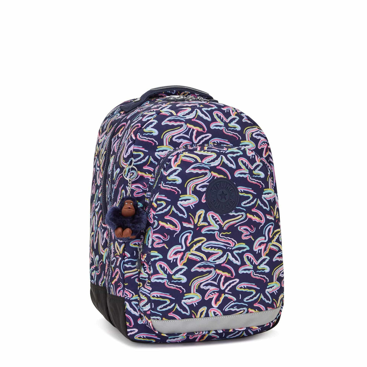 Kipling-Class Room-Large Backpack With Laptop Protection-Palm Fiesta Print-I7090-3Mc
