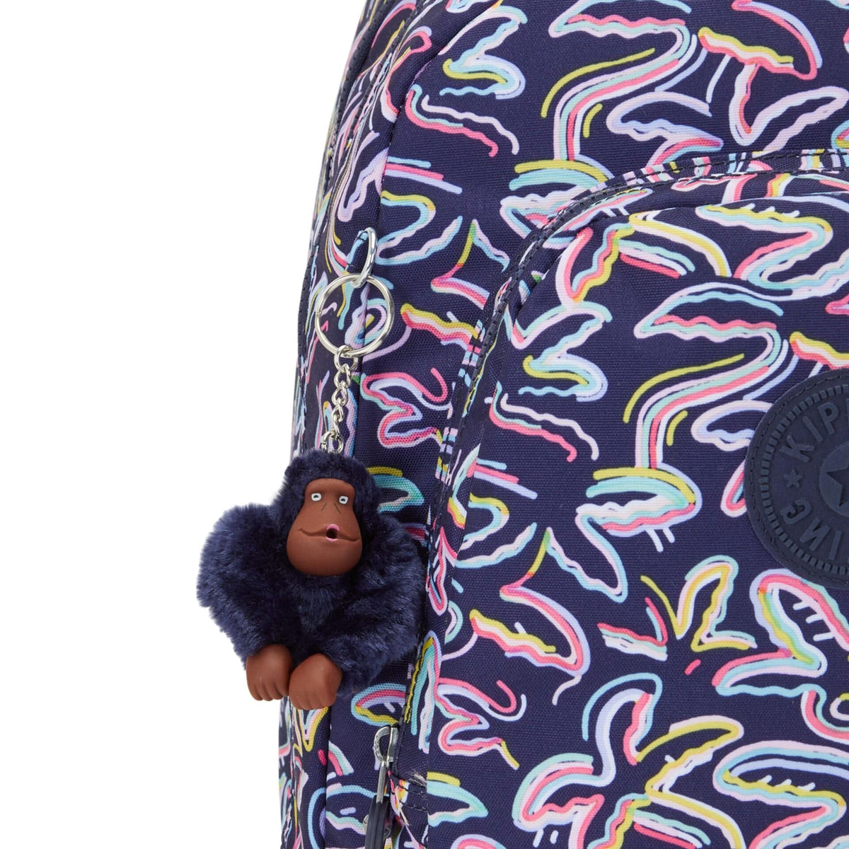 Kipling-Class Room-Large Backpack With Laptop Protection-Palm Fiesta Print-I7090-3Mc