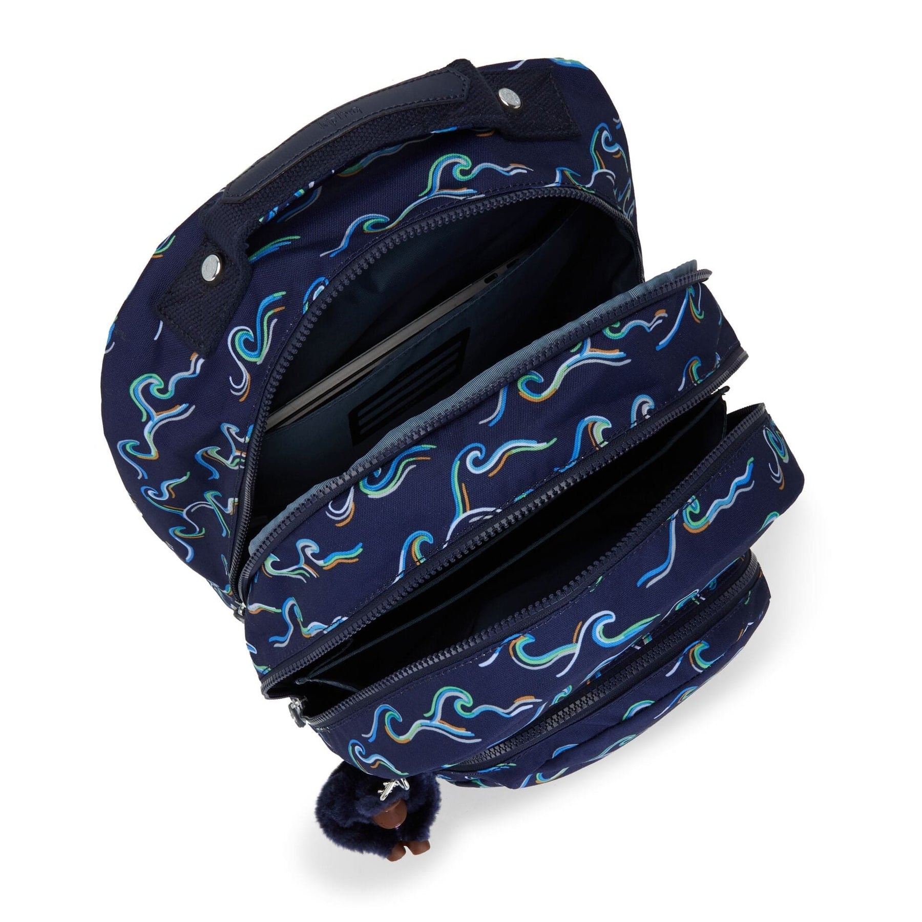 Kipling-Class Room-Large Backpack With Laptop Protection-Fun Ocean Pri ...