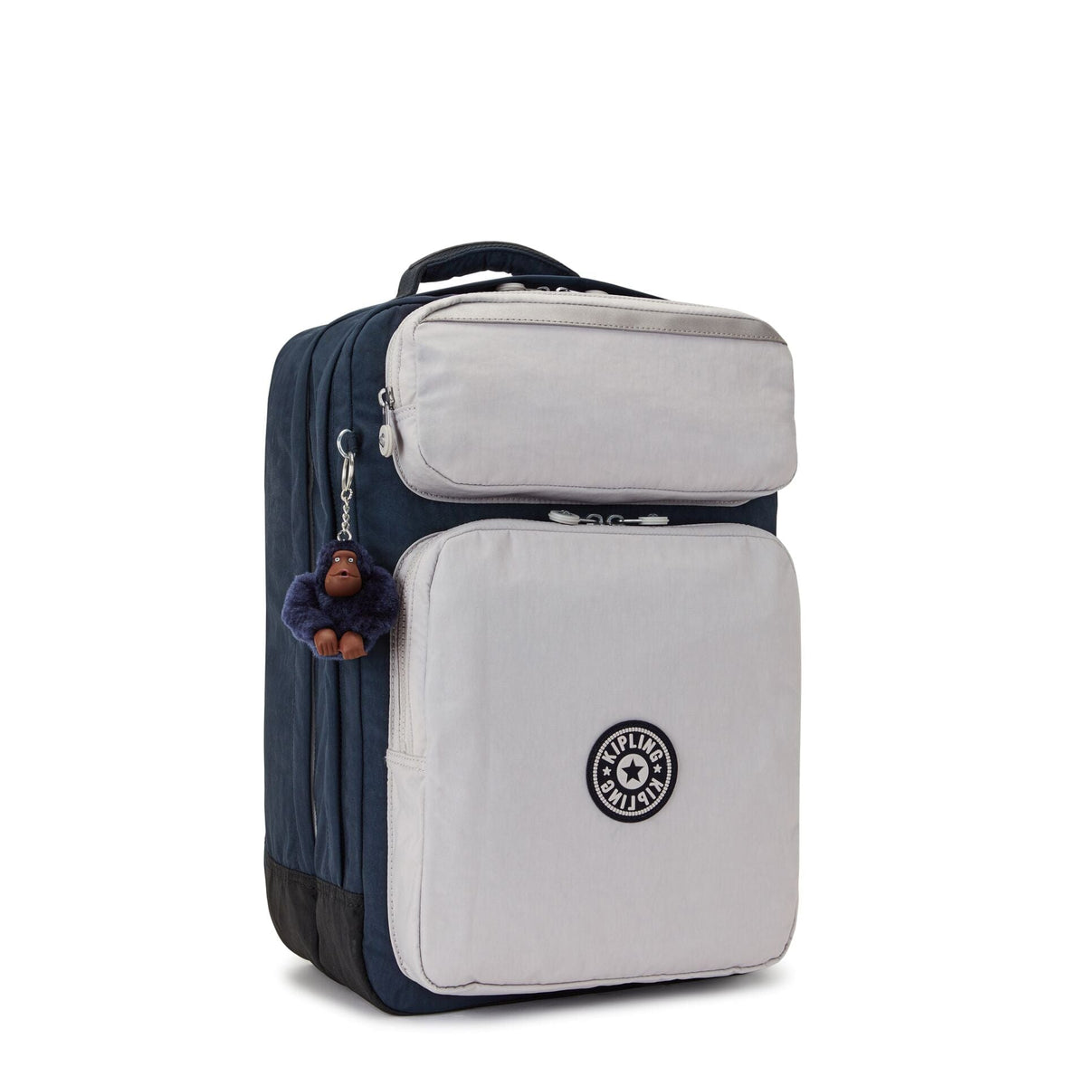Kipling-Scotty-Large Backpack With Laptop Sleeve-True Blue Grey-I7131-U84