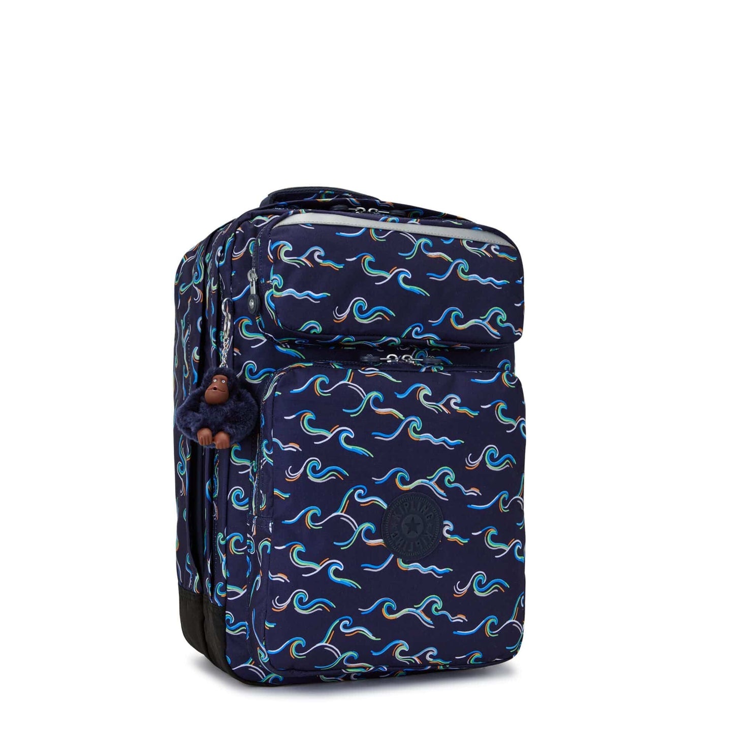 Kipling-Scotty-Large Backpack With Laptop Sleeve-Fun Ocean Print-I7151-W92