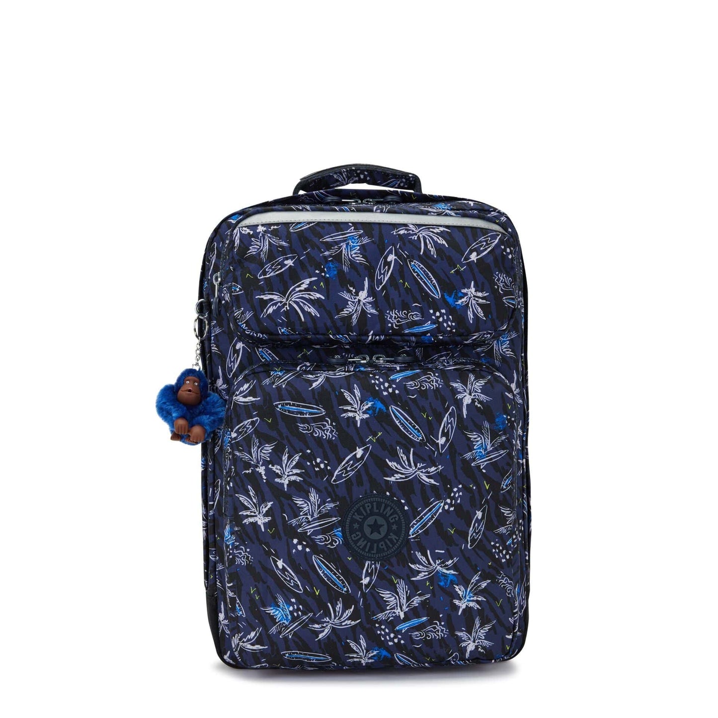 KIPLING-Scotty-Large Backpack with Laptop Sleeve-Surf Sea Print-I7151-Y70