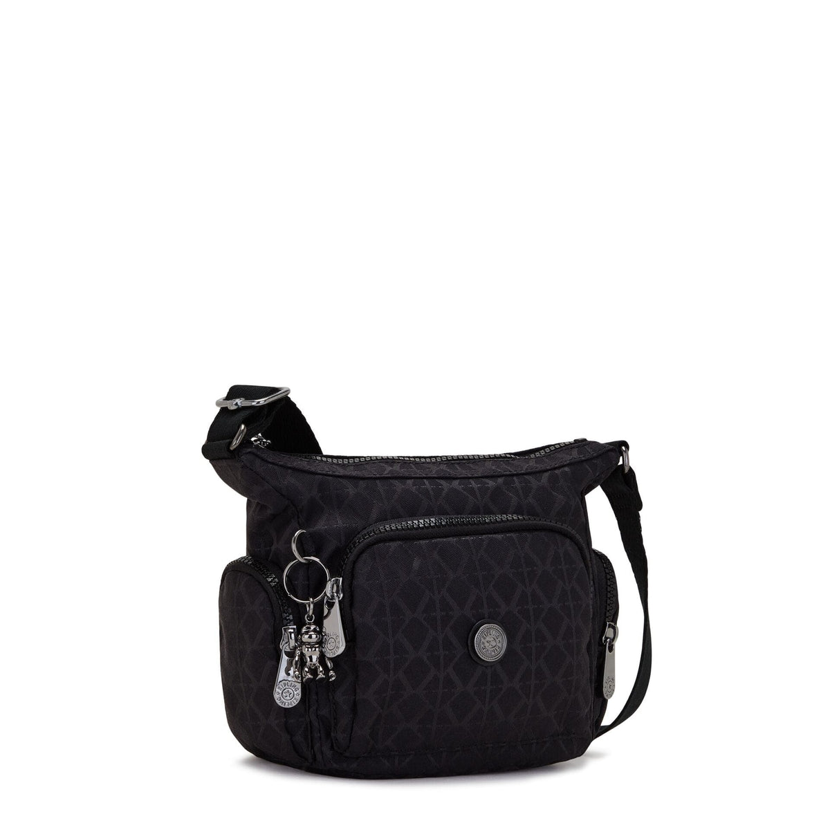 KIPLING-Gabbie Mini-Small crossbody-Signature Blk Q-I7282-M34