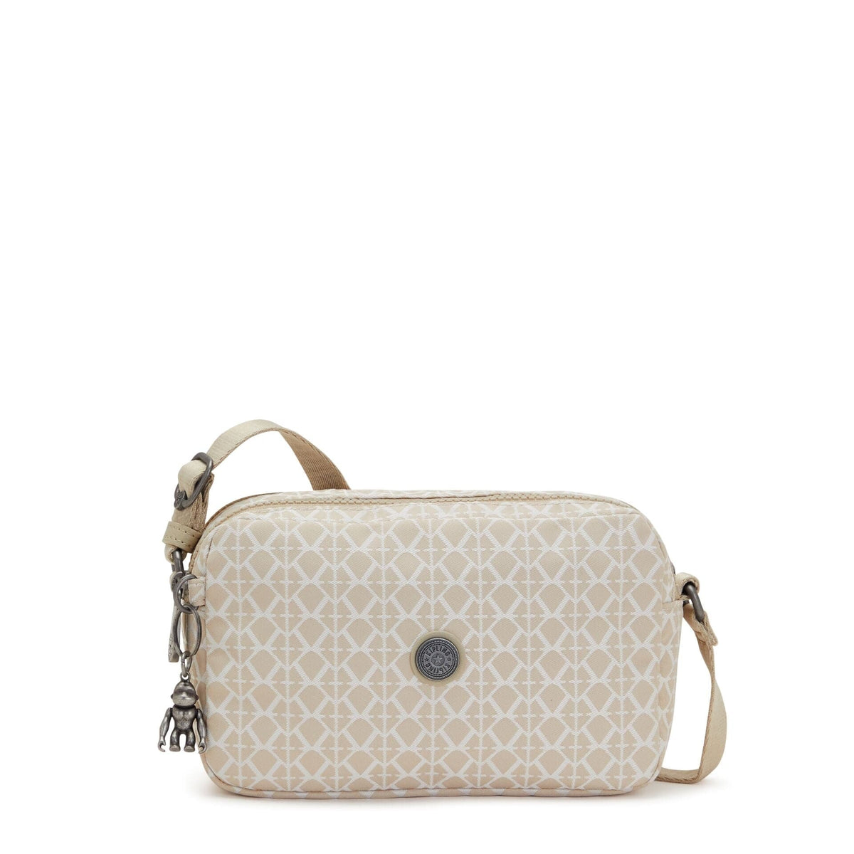 KIPLING-Milda-Small crossbody-Signature Beige-I7669-R63