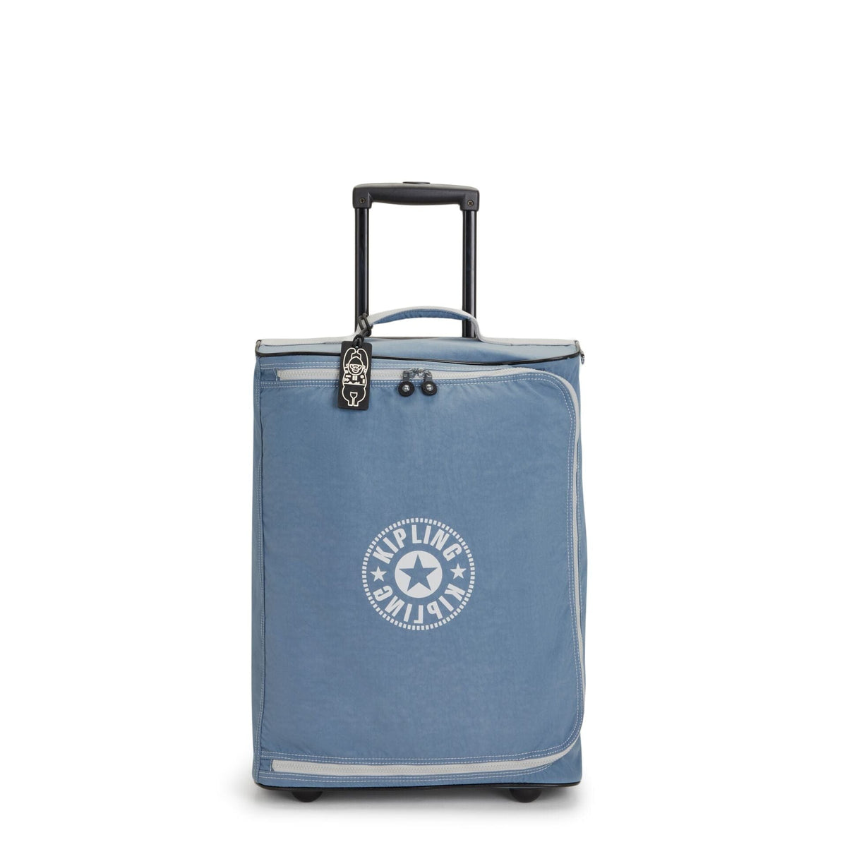 KIPLING-Teagan C-Extra small cabin size wheeled duffle-Brush Blue C-I7757-UY6