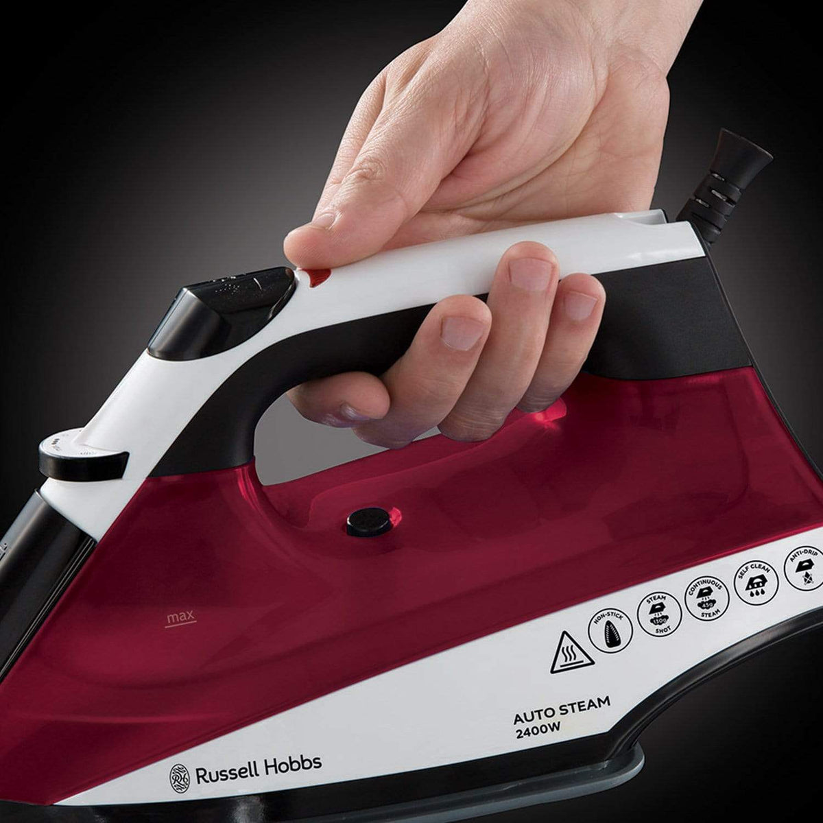 RUSSELL HOBBS AUTO STEAM PRO NON STICK IRON 2400W - 22520