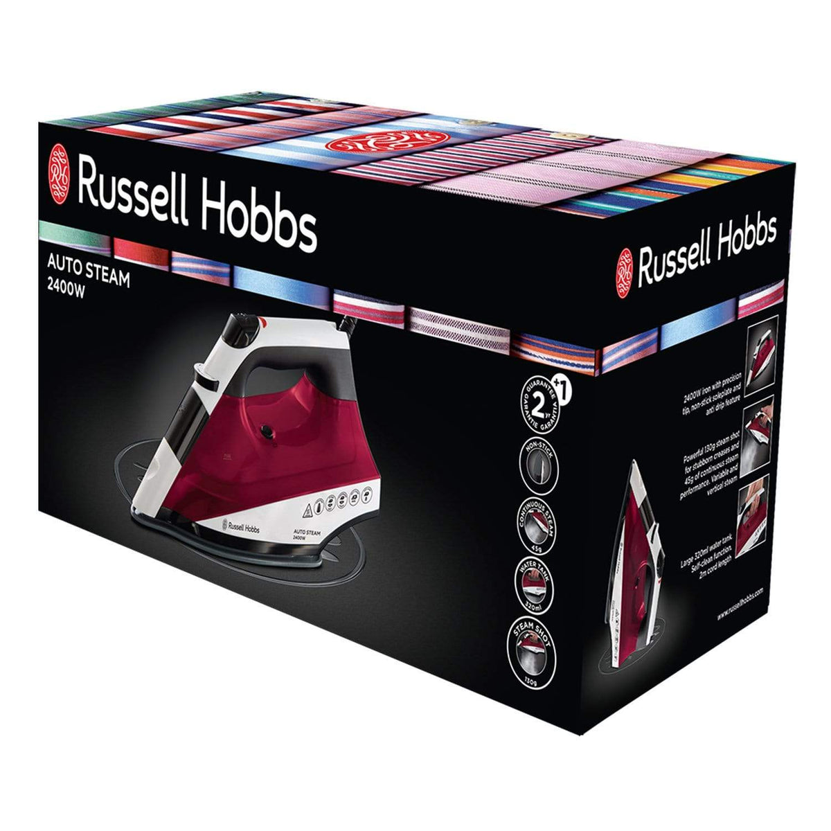 RUSSELL HOBBS AUTO STEAM PRO NON STICK IRON 2400W - 22520