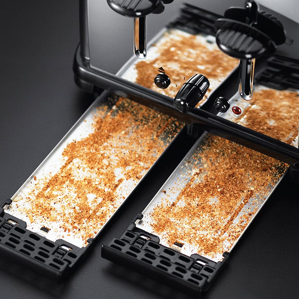 Russell Hobbs Classic Stainless Steel 4 Slice Bread Toaster With High Lift & Wide Slots - 23340