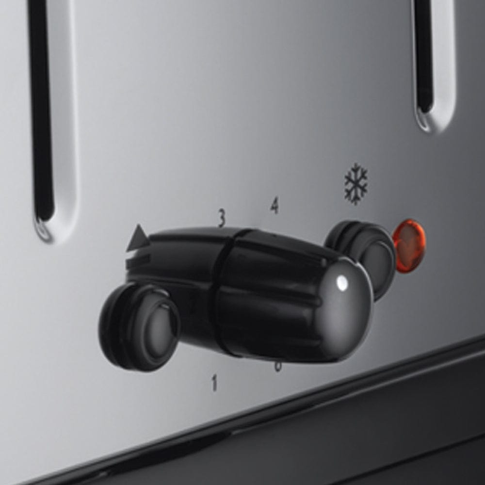 Russell Hobbs Classic Stainless Steel 4 Slice Bread Toaster With High Lift & Wide Slots - 23340
