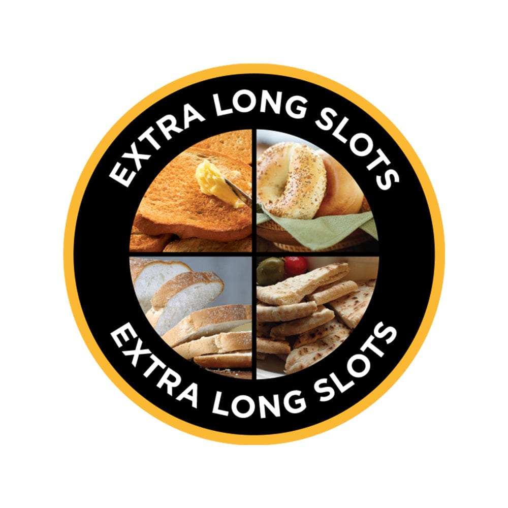 Russell Hobbs Classic Stainless Steel 4 Slice Bread Toaster With High Lift & Wide Slots - 23340