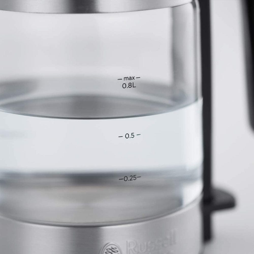 Russell Hobbs Mini Compact Home Glass Kettle 0.8 Litres 2600W - 24191