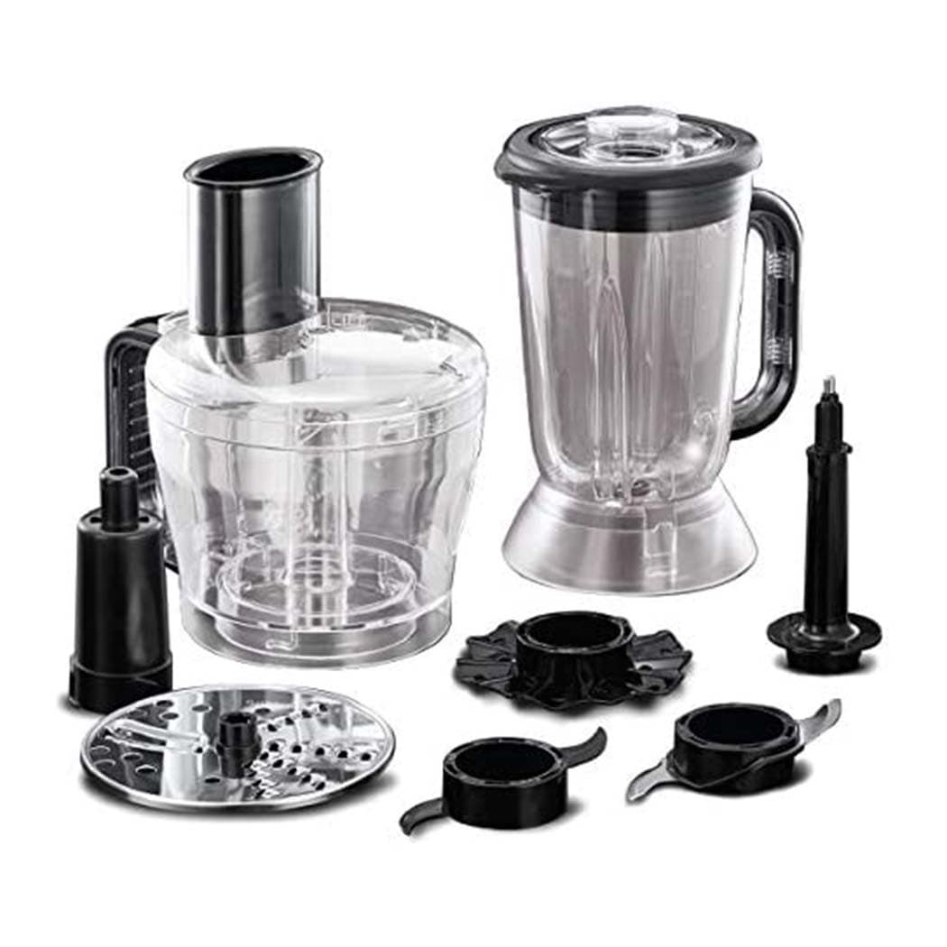 Russell Hobbs Desire Food Processor, 1.5 Litre Food Mixer With 5 Chopping, Slicing And Dough Attachments, Matte Black, 600 W - 24732