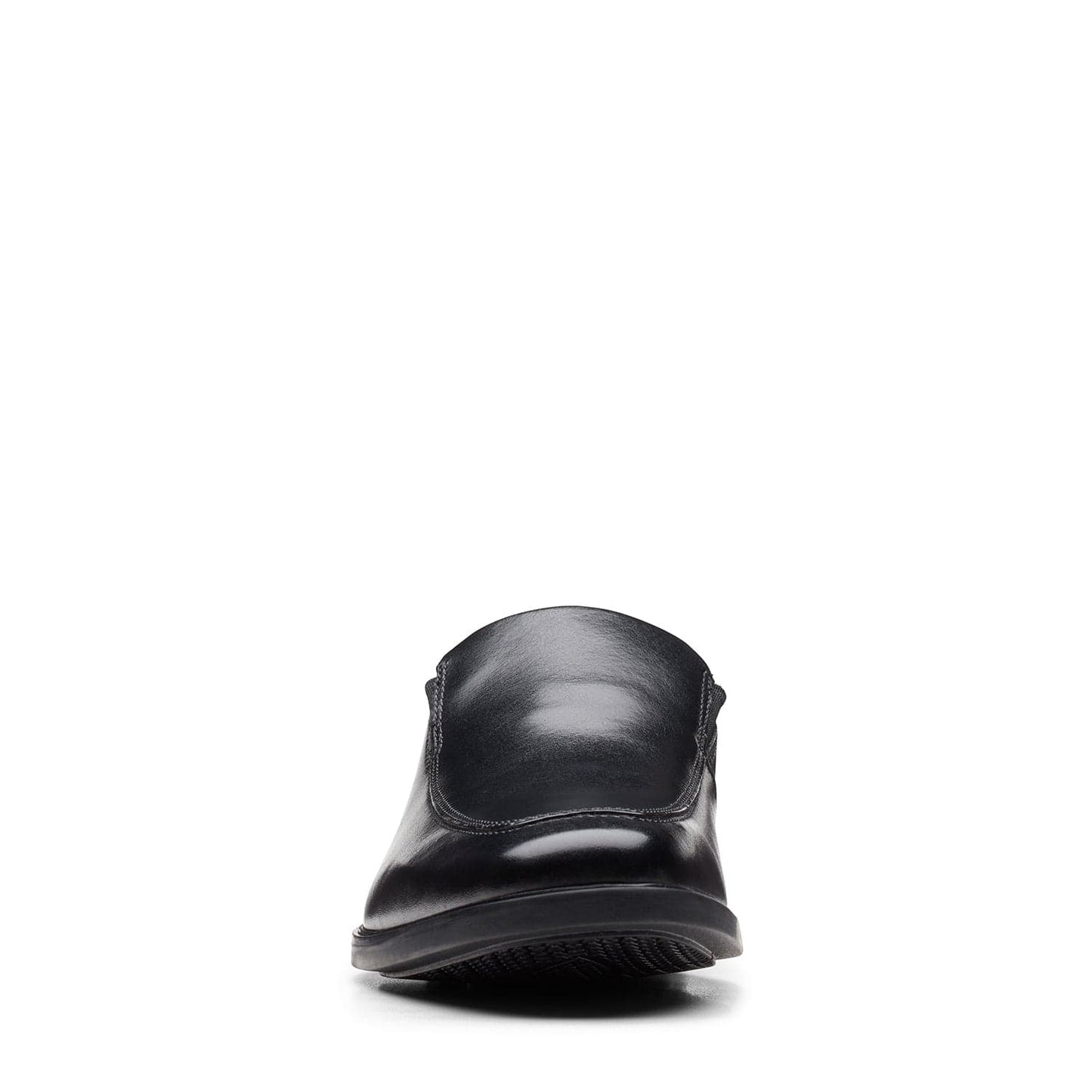 Clarks Howard Edge Shoes - Black Leather - 261622468 - H Width (Wide Fit)