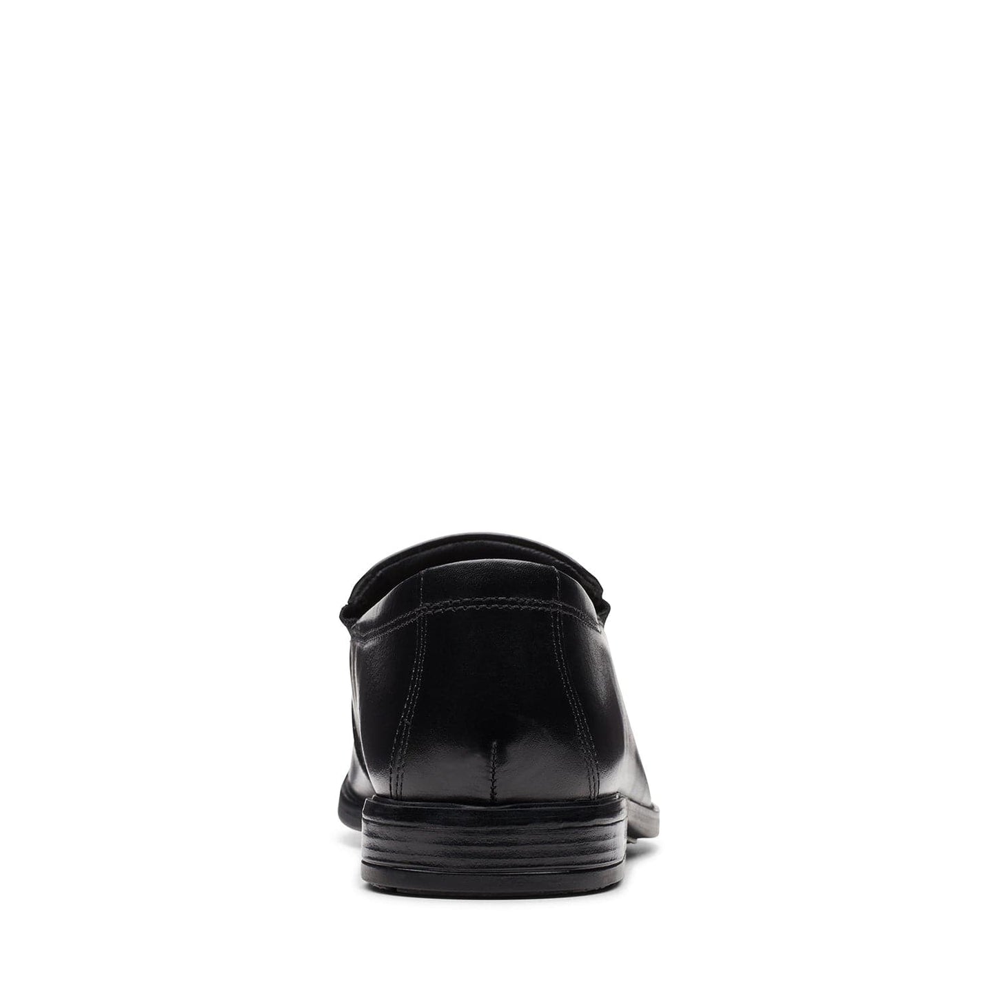 Clarks Howard Edge Shoes - Black Leather - 261622468 - H Width (Wide Fit)