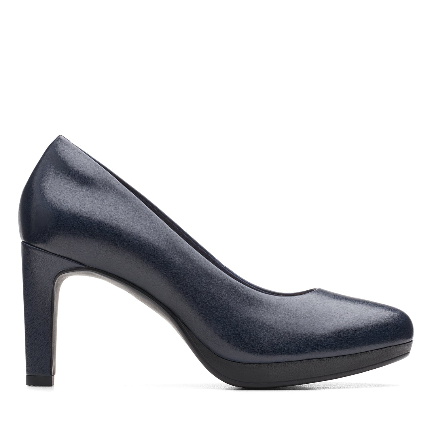 Clarks Ambyr Joy Shoes - Navy Leather - 261626674 - D Width (Standard Fit)