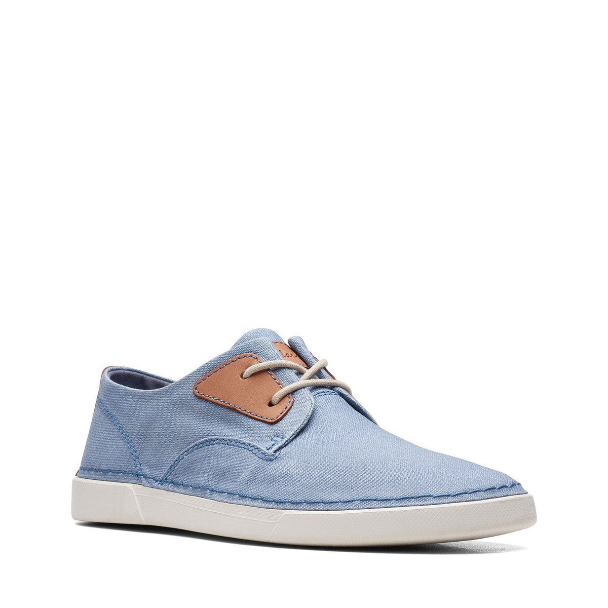 Clarks Gereld Tie Shoes - Blue Textile - 261716718 - H Width (Wide Fit)