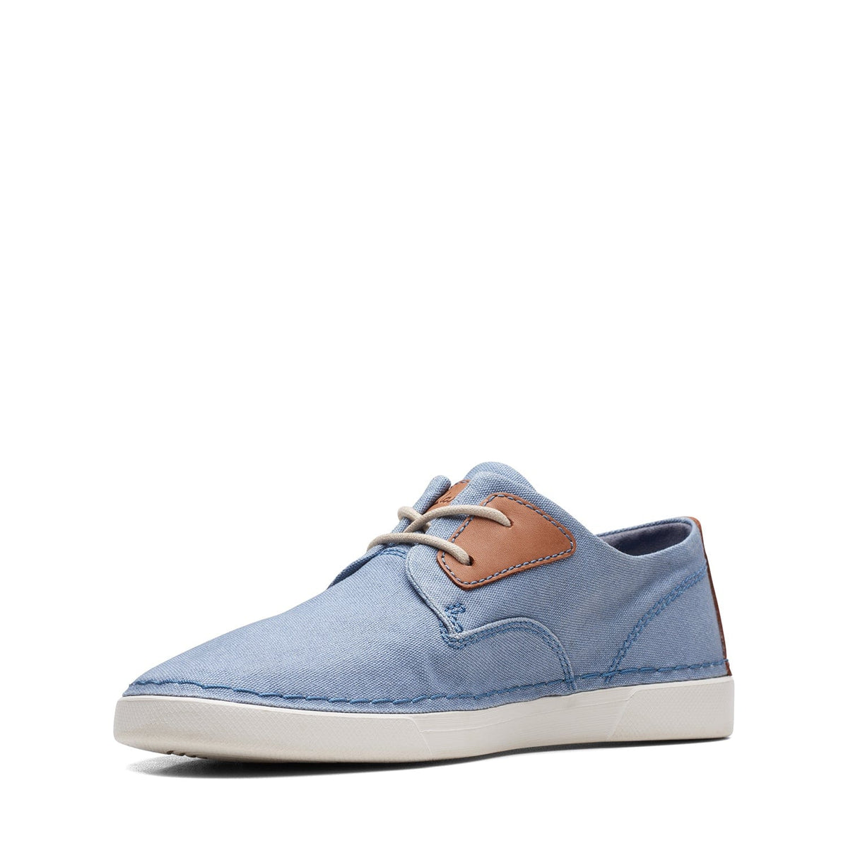 Clarks Gereld Tie Shoes - Blue Textile - 261716718 - H Width (Wide Fit)