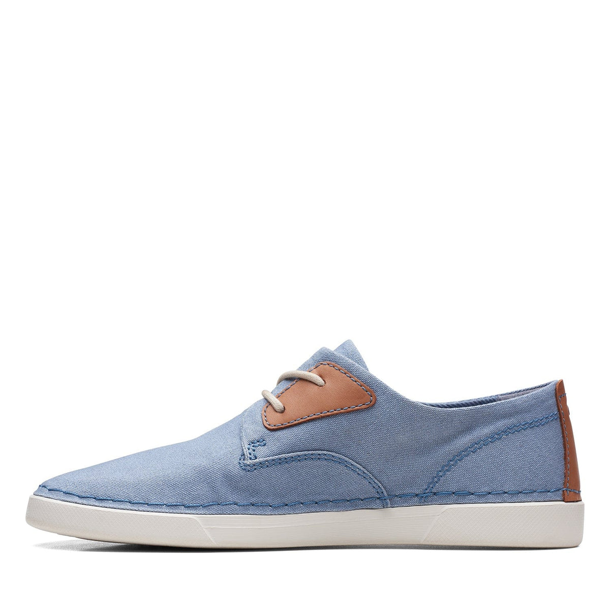Clarks Gereld Tie Shoes - Blue Textile - 261716718 - H Width (Wide Fit)