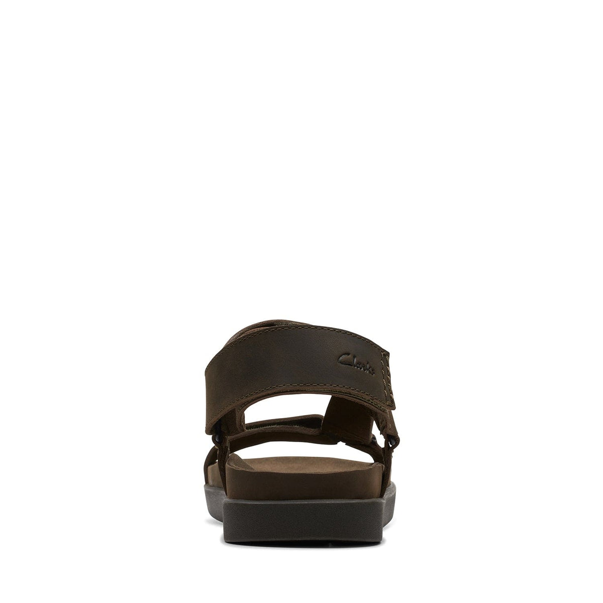 Clarks Sunder Range Sandals - Dark Olive Lea - 261718877 - G Width (Standard Fit)