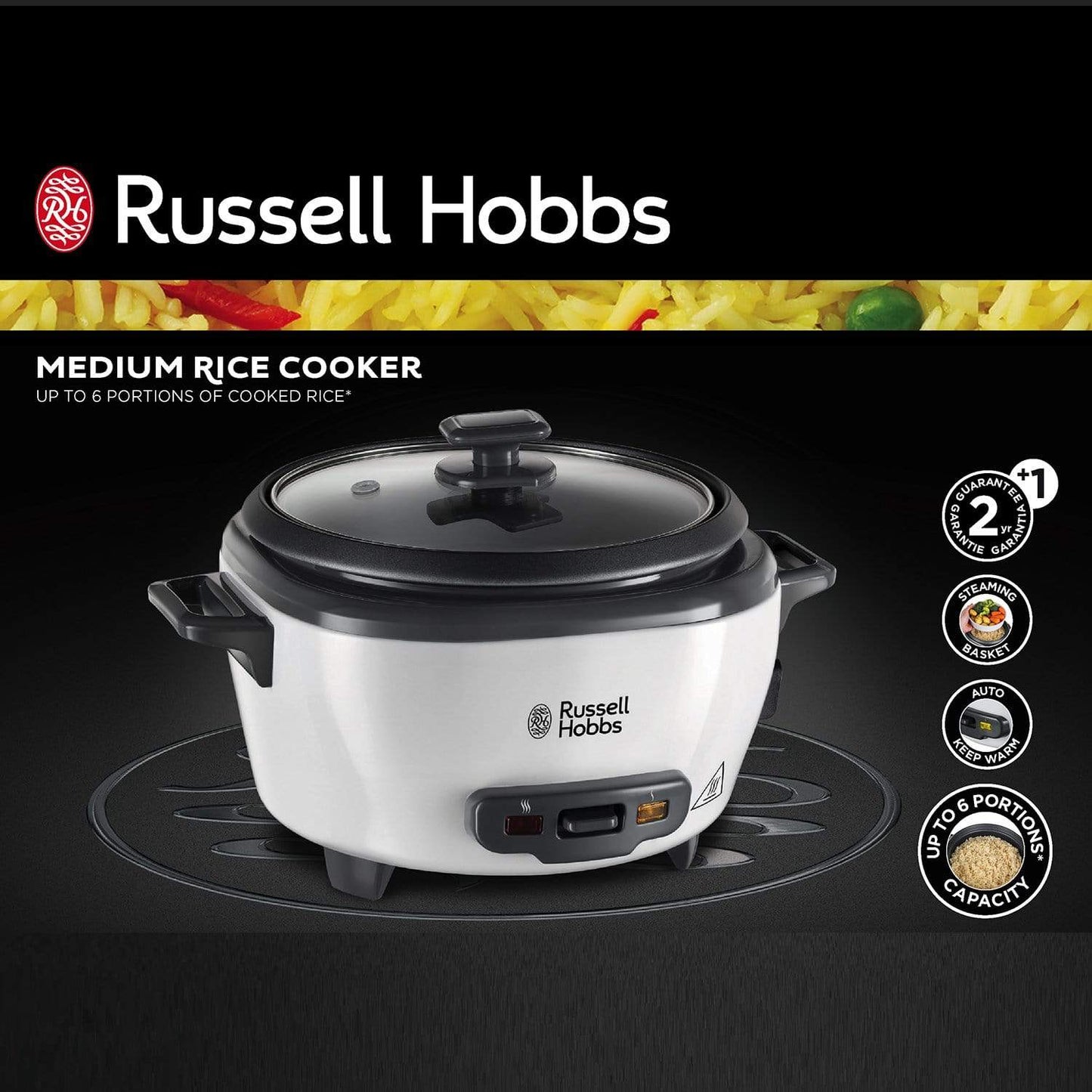 Russell Hobbs Medium Rice Cooker and Steamer  - 27030