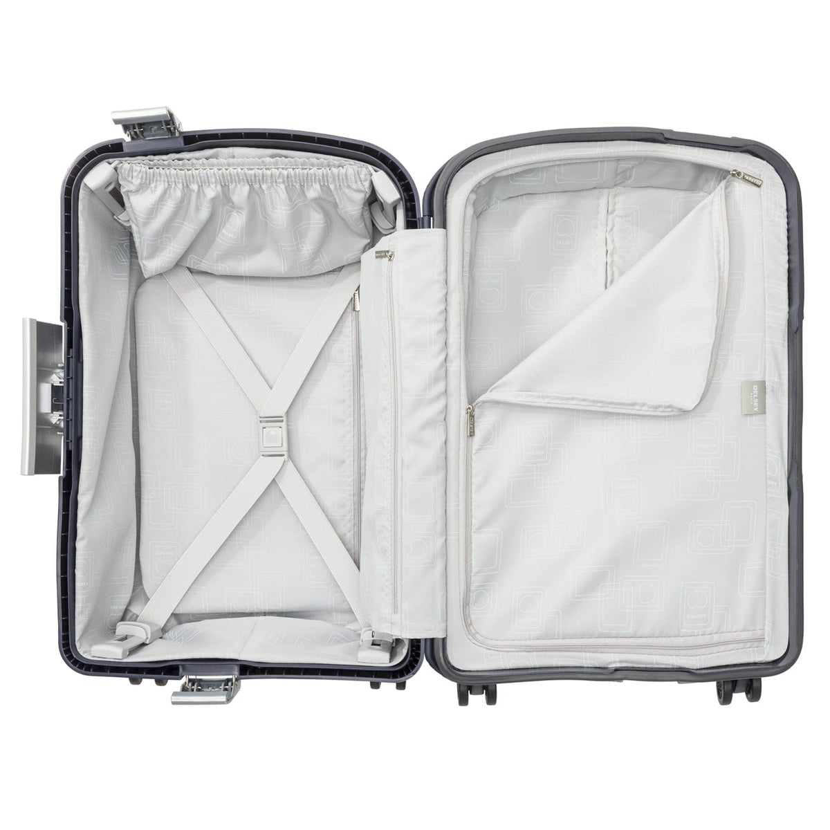 Delsey Paris Belfort Plus Hardcase 55cm Blue Luggage