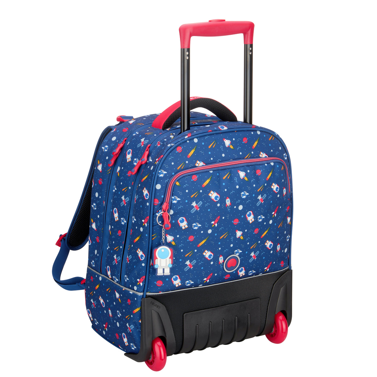 Delsey Paris School 2018 4 Wheel Navy Wheeled Backpack