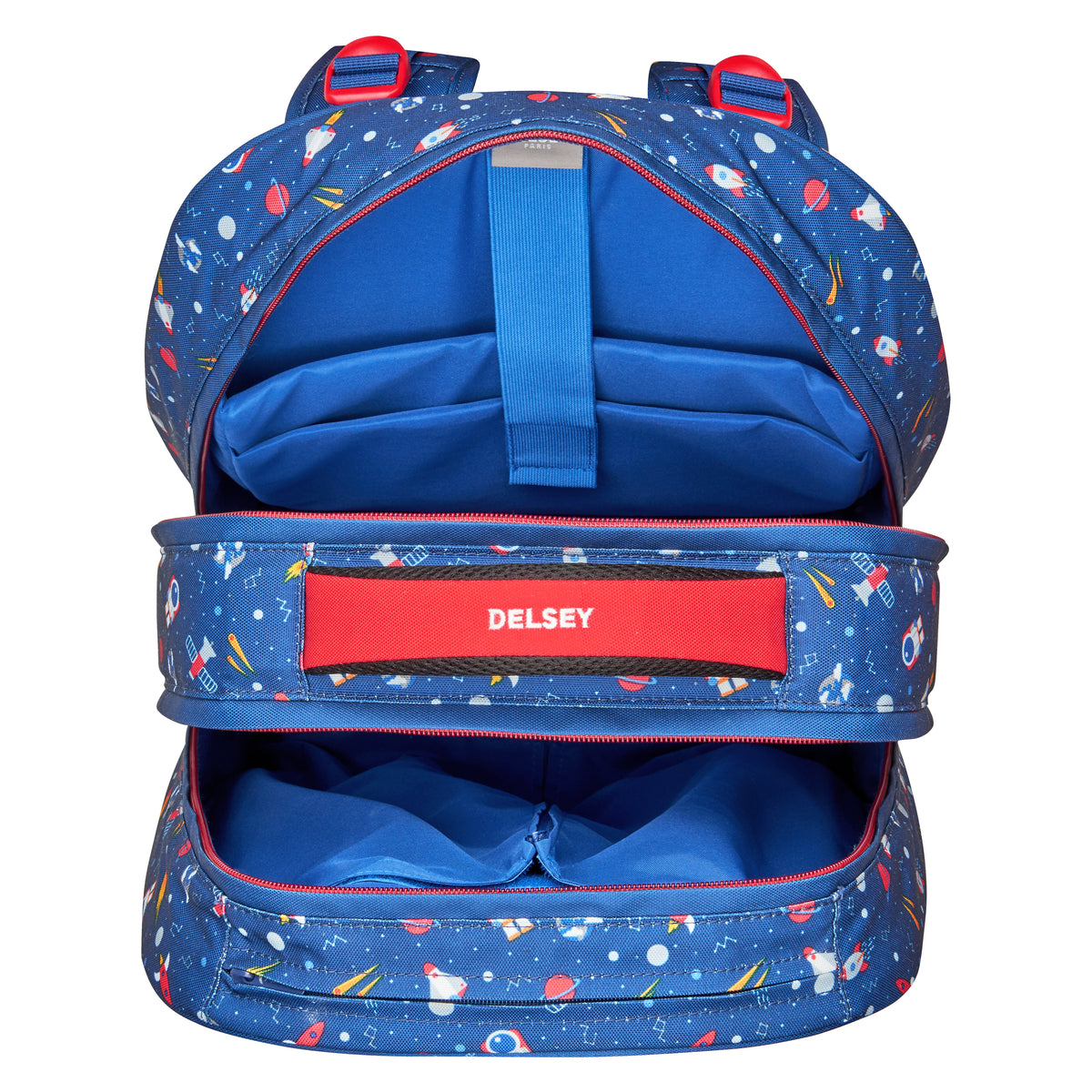 Delsey Paris School 2018 4 Wheel Navy Wheeled Backpack