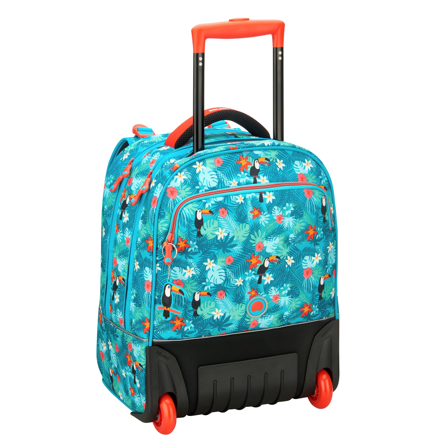 Delsey Paris School 2018 4 Wheel Turquoise Wheeled Backpack