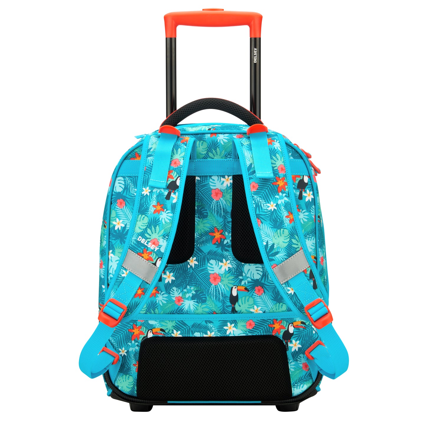 Delsey Paris School 2018 4 Wheel Turquoise Wheeled Backpack