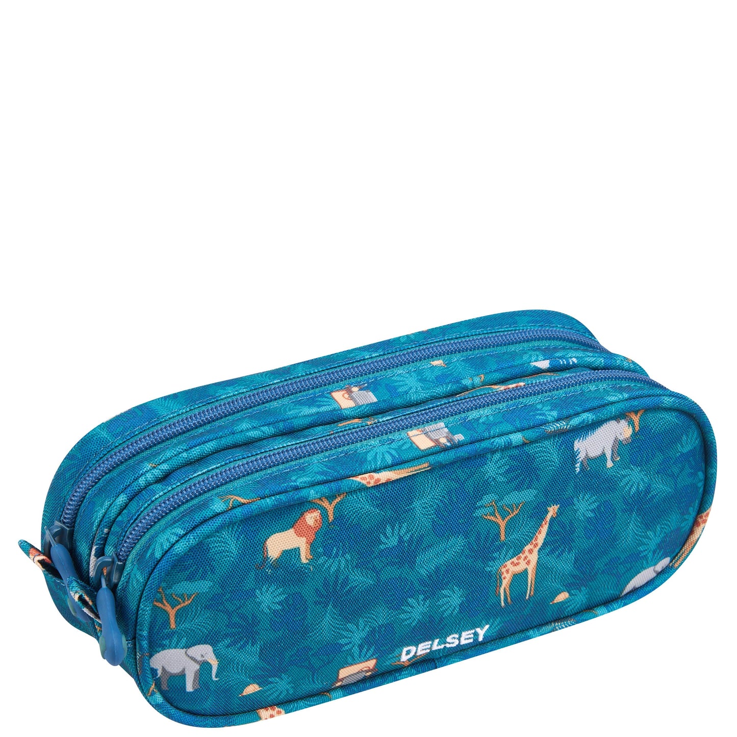 Delsey Paris School 2019 2 Compartment Adventure Khaki Pencil Case