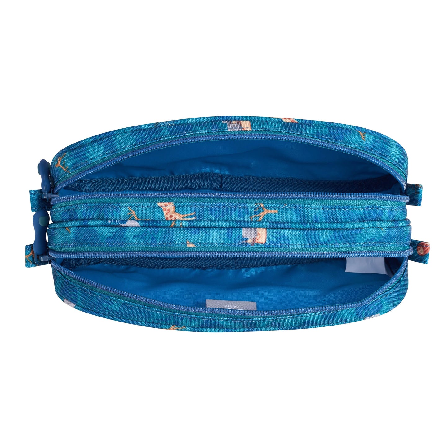 Delsey Paris School 2019 2 Compartment Adventure Khaki Pencil Case
