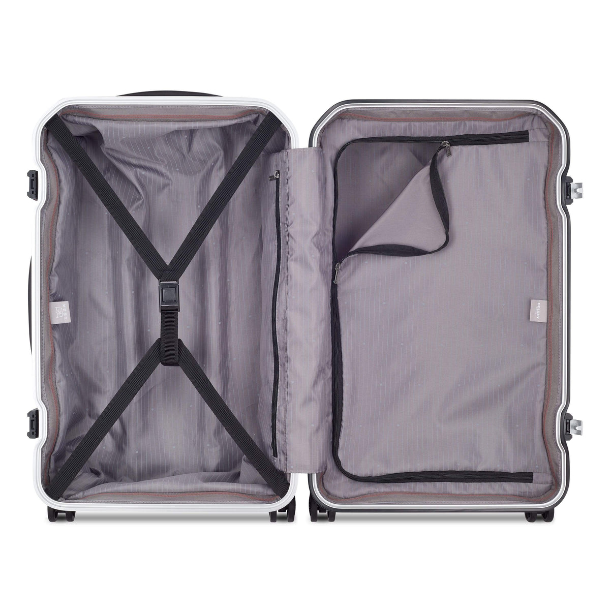 Delsey Paris Securitime Frame Hardcase 68cm Silver Luggage