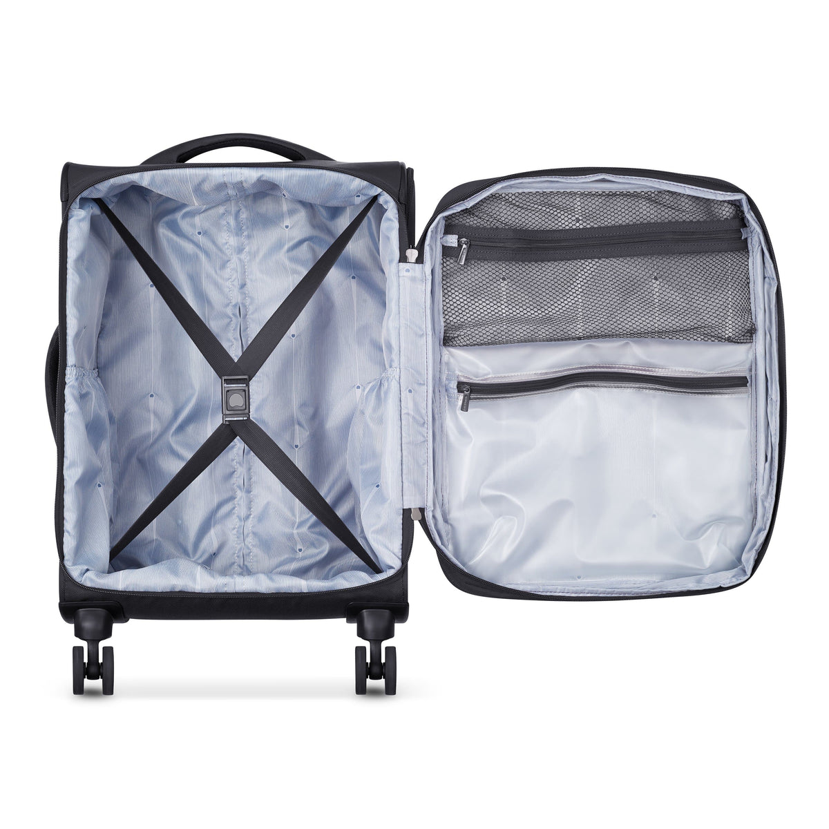 Delsey Paris Optimax Lite Expandable 55cm Black Luggage