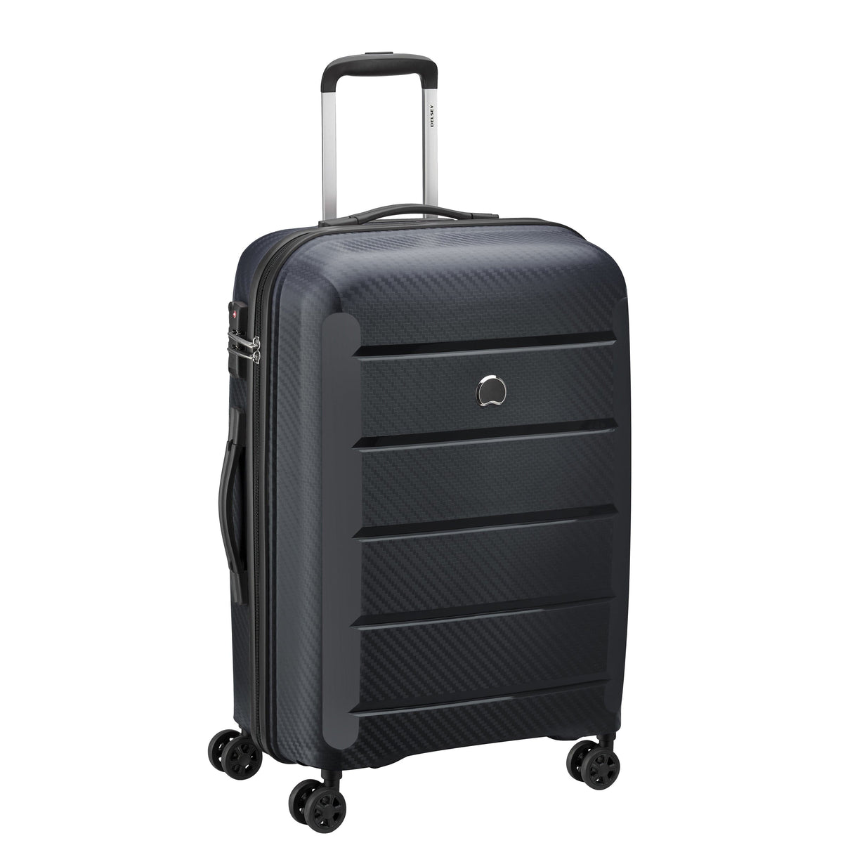 Delsey Paris Binalong Hardcase 66cm Black Luggage