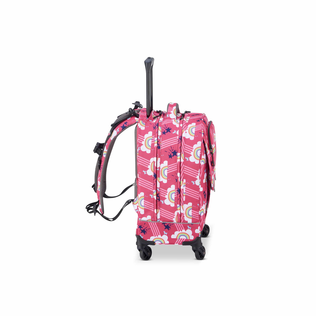 Delsey Paris BTS 2021 4 Wheel Pink Wheeled School Bag