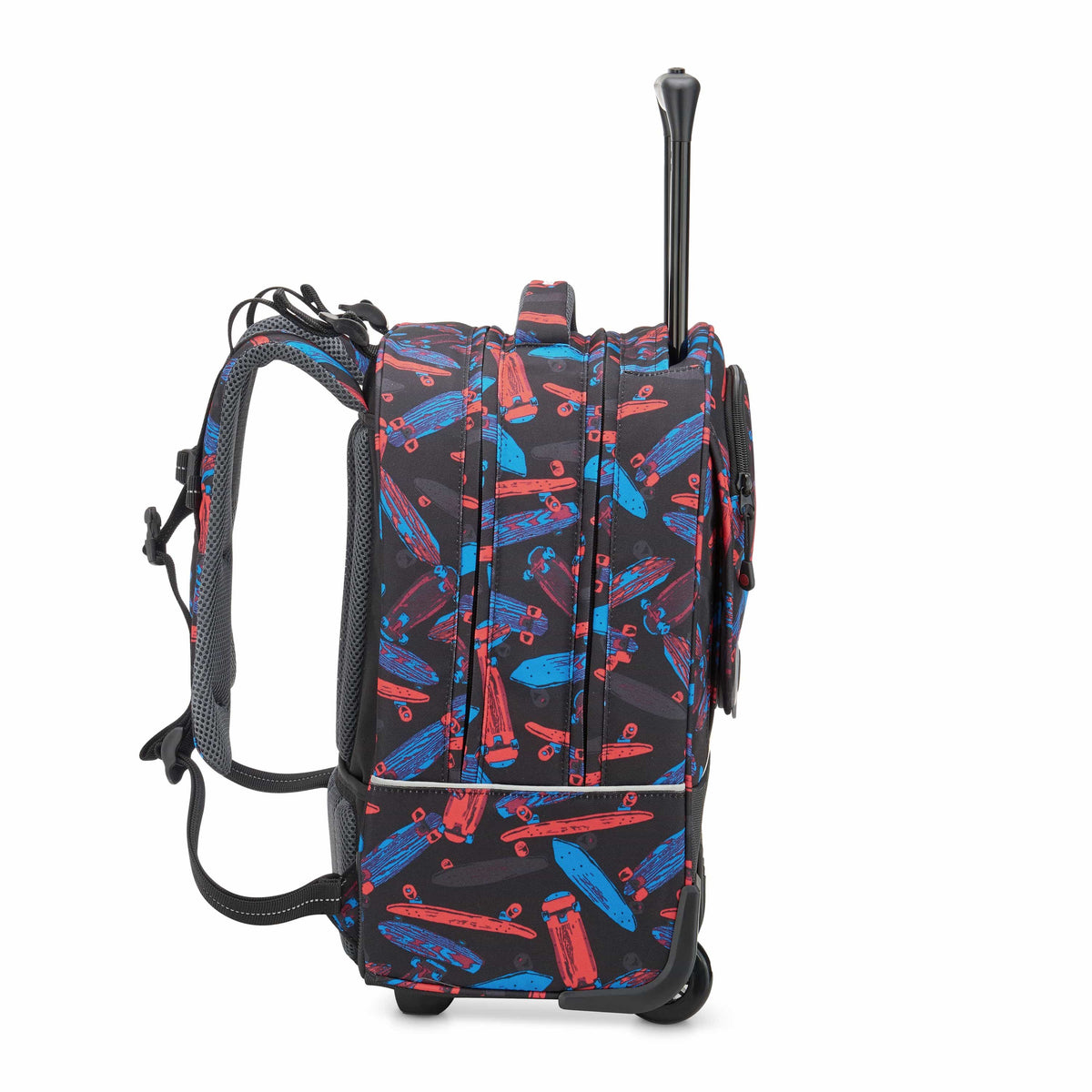 Delsey Paris BTS 2021 4 Wheel Black Wheeled School Bag