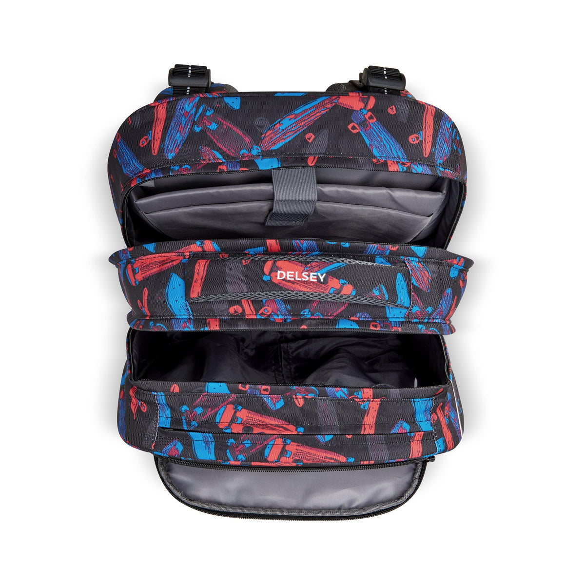 Delsey Paris BTS 2021 4 Wheel Black Wheeled School Bag