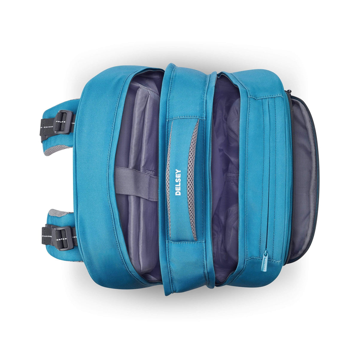 Delsey Paris BTS 2021 4 Wheel Duck Blue Wheeled School Bag