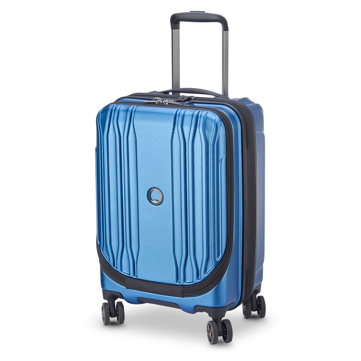 Delsey Paris Eclipse DLX Expandable 55cm Blue Luggage