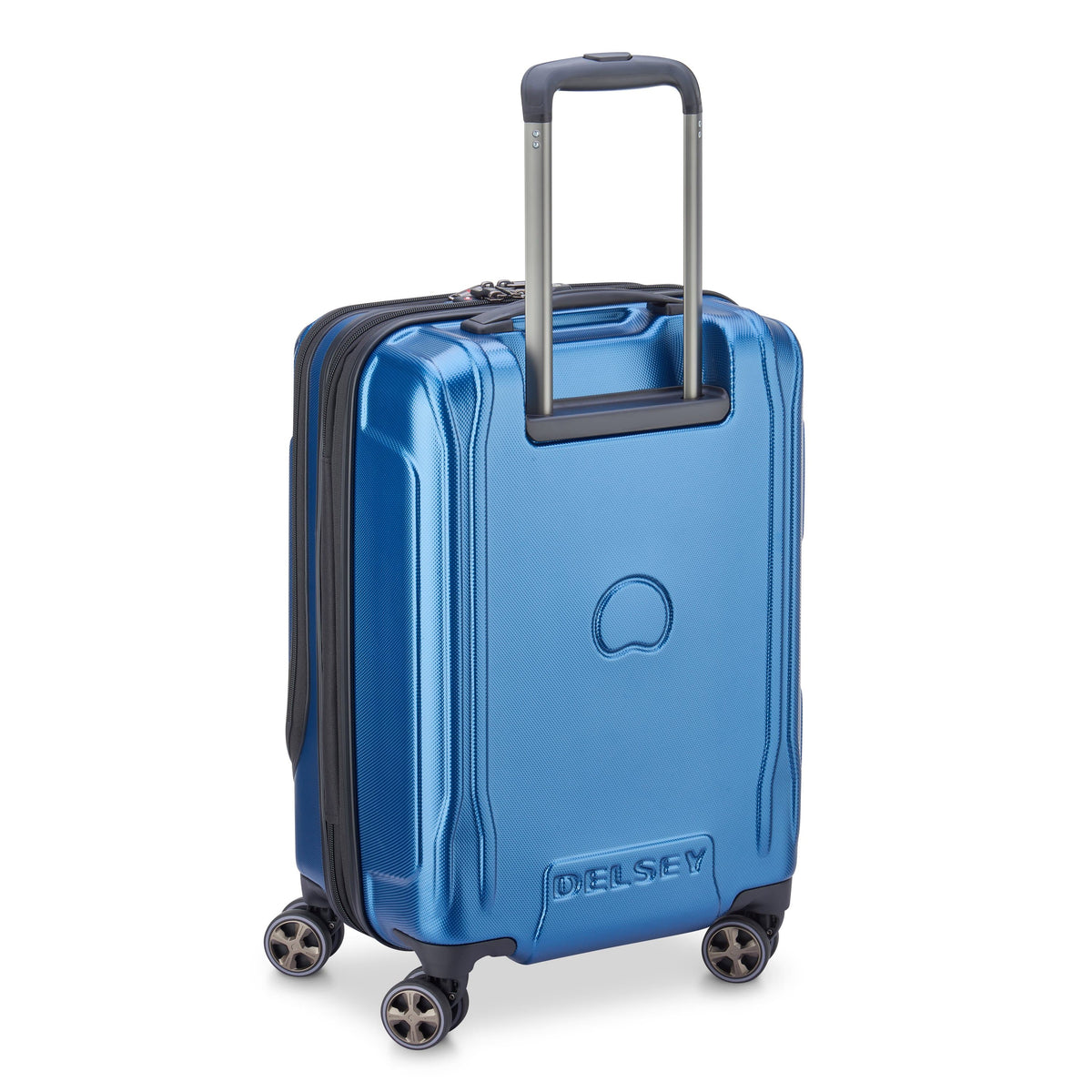 Delsey Paris Eclipse DLX Expandable 55cm Blue Luggage