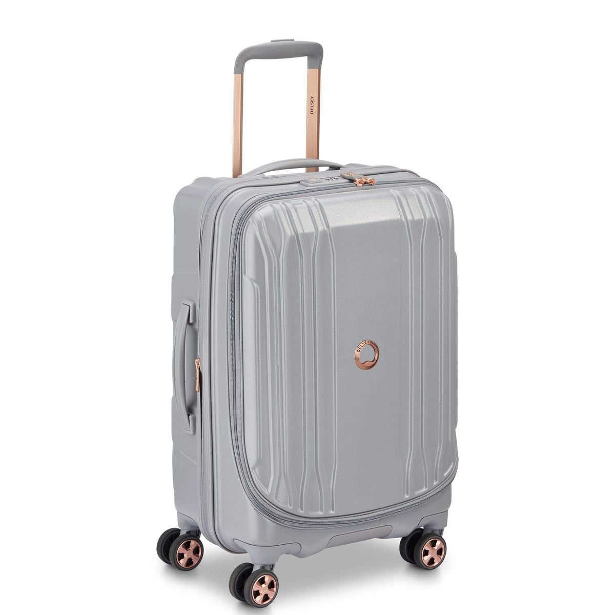 Delsey Paris Eclipse DLX Expandable 55cm Platinum Luggage