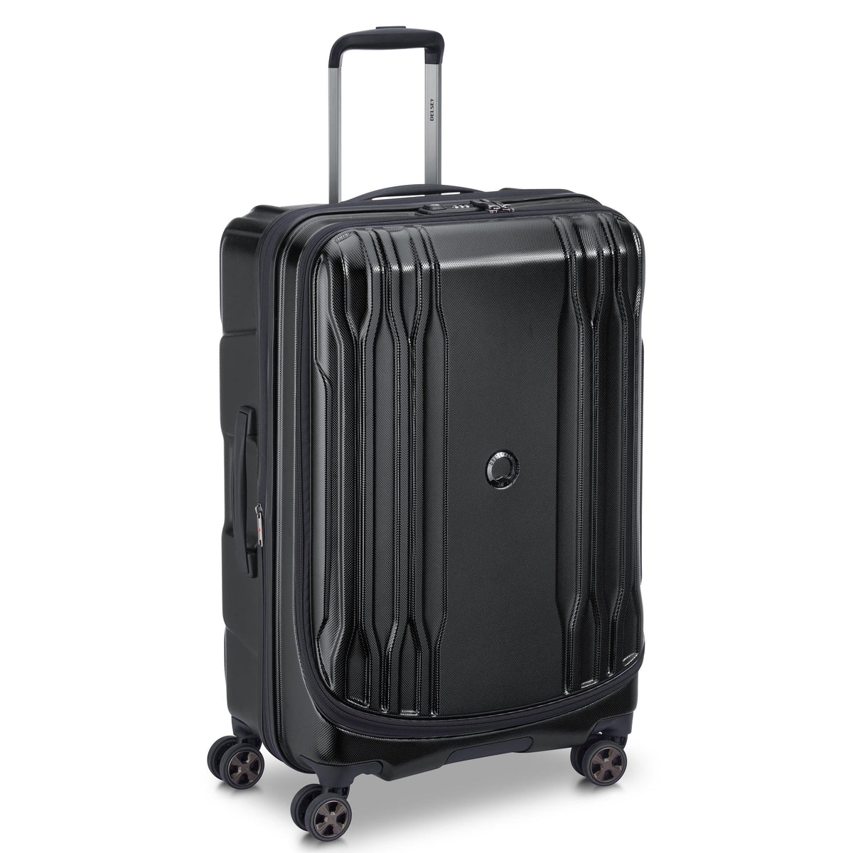 Delsey Paris Eclipse DLX Expandable 70cm Black Luggage