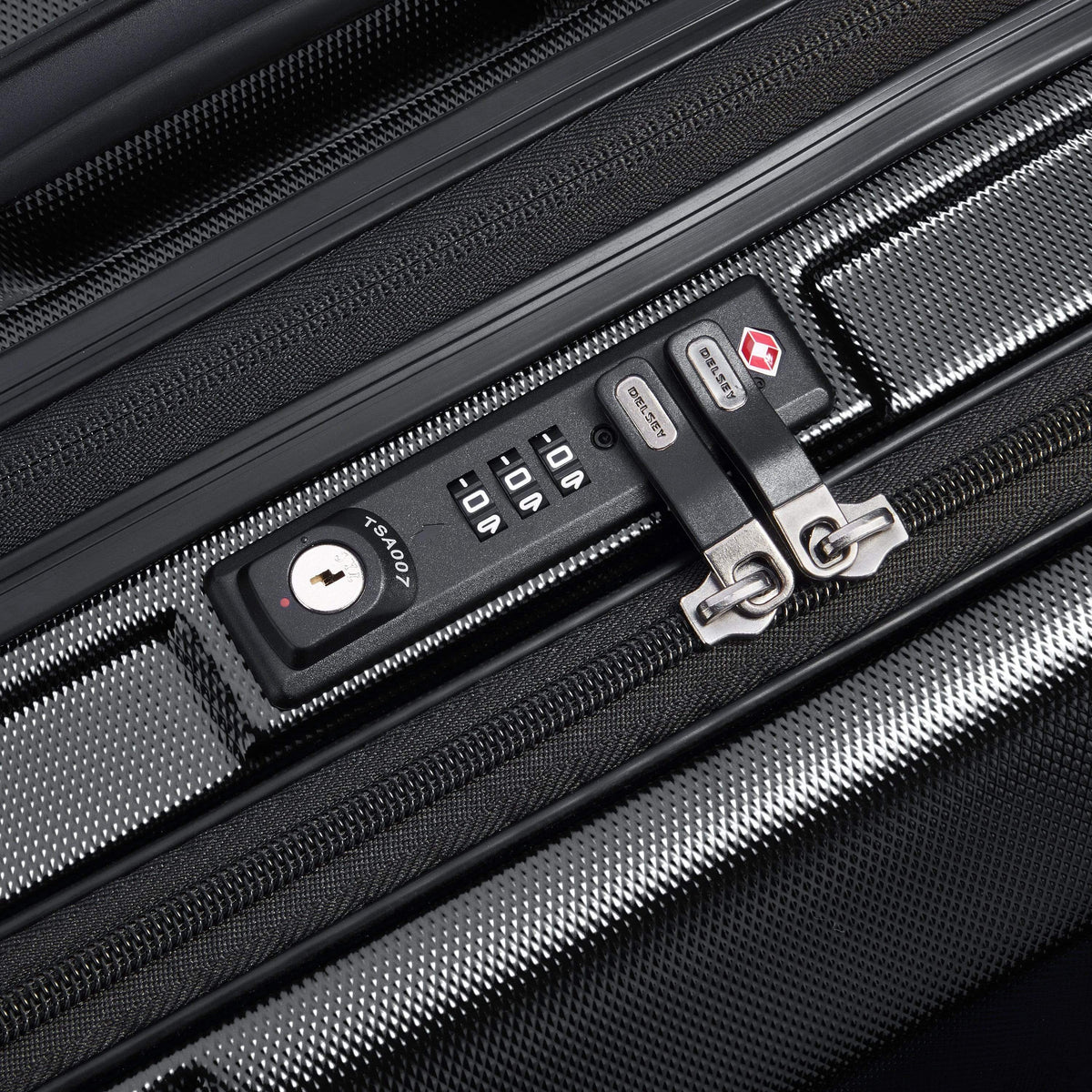 Delsey Paris Eclipse DLX Expandable 70cm Black Luggage