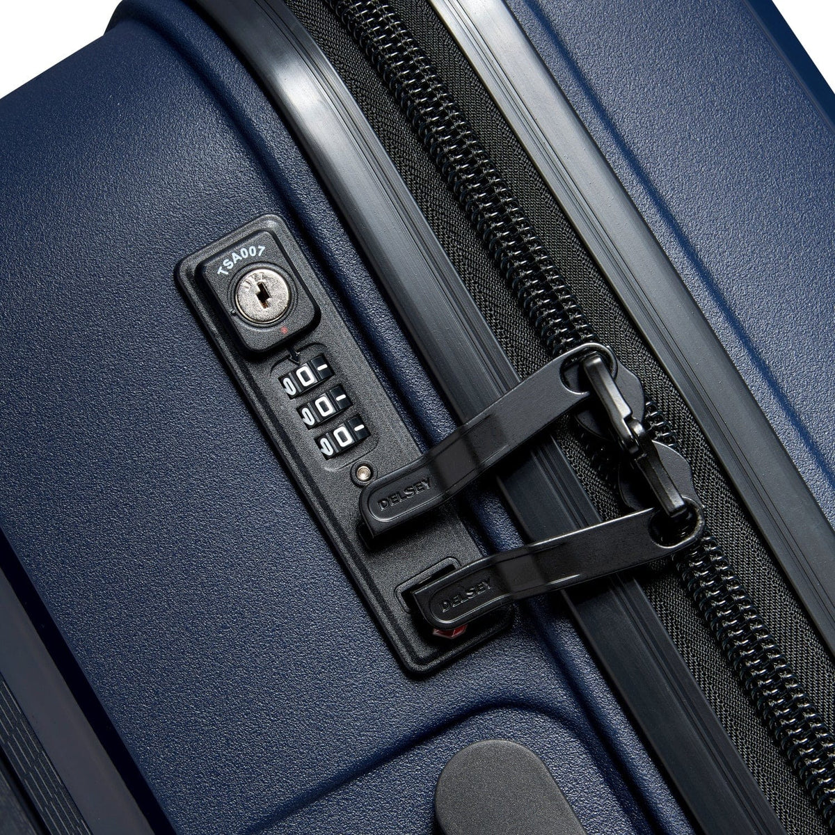 Delsey Paris Belmont Plus Hardcase 55cm Blue Luggage