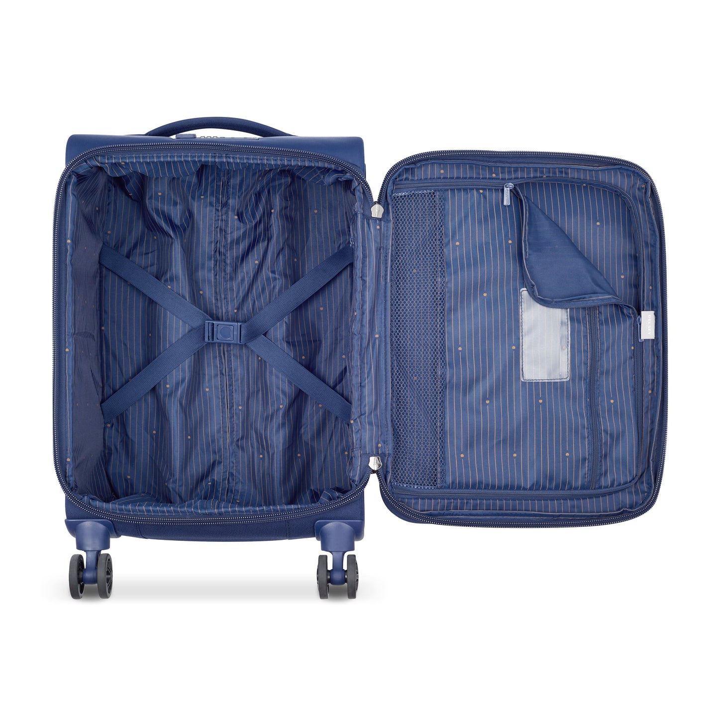 Delsey Paris Brochant 2.0 Expandable 55cm Blue Luggage