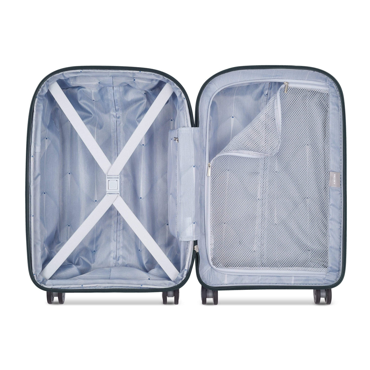 Delsey Paris Clavel Expandable 55cm Blue Jean Luggage