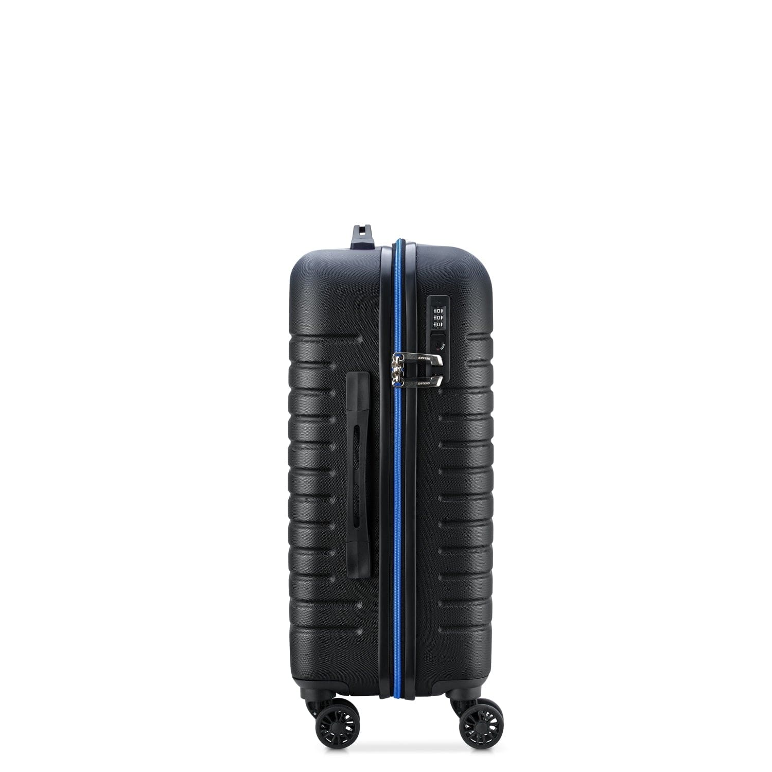 Delsey Iroise 55cm Hardcase 4 Double Wheel Cabin Luggage Trolley Black