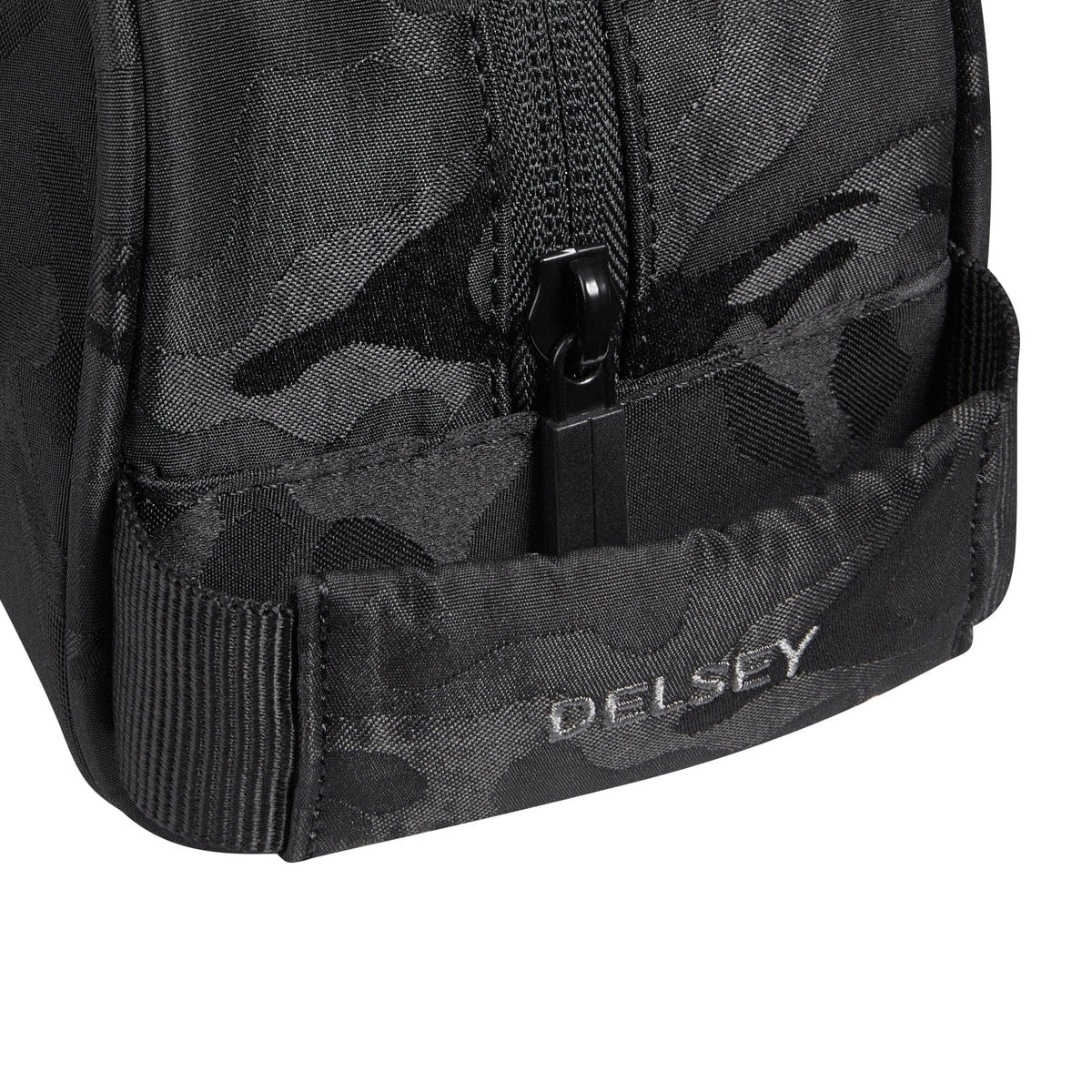 Delsey Paris Picpus 1 Compartment Black Camouflage Pouch