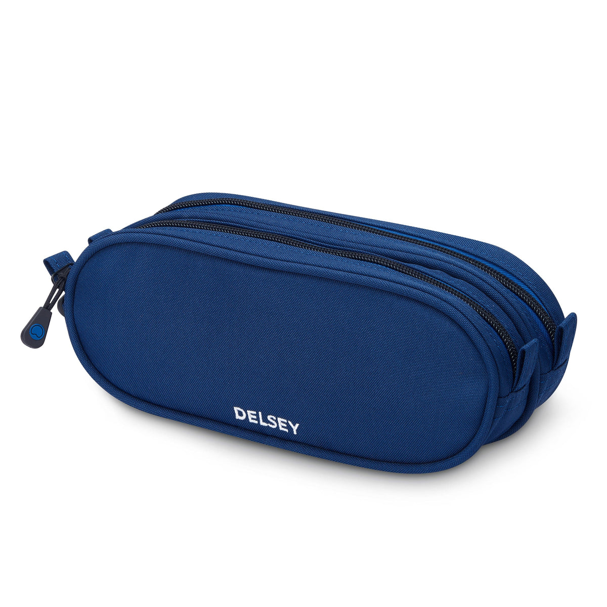 Delsey Paris BTS 2022 2 Compartment Navy Blue Pencil Case
